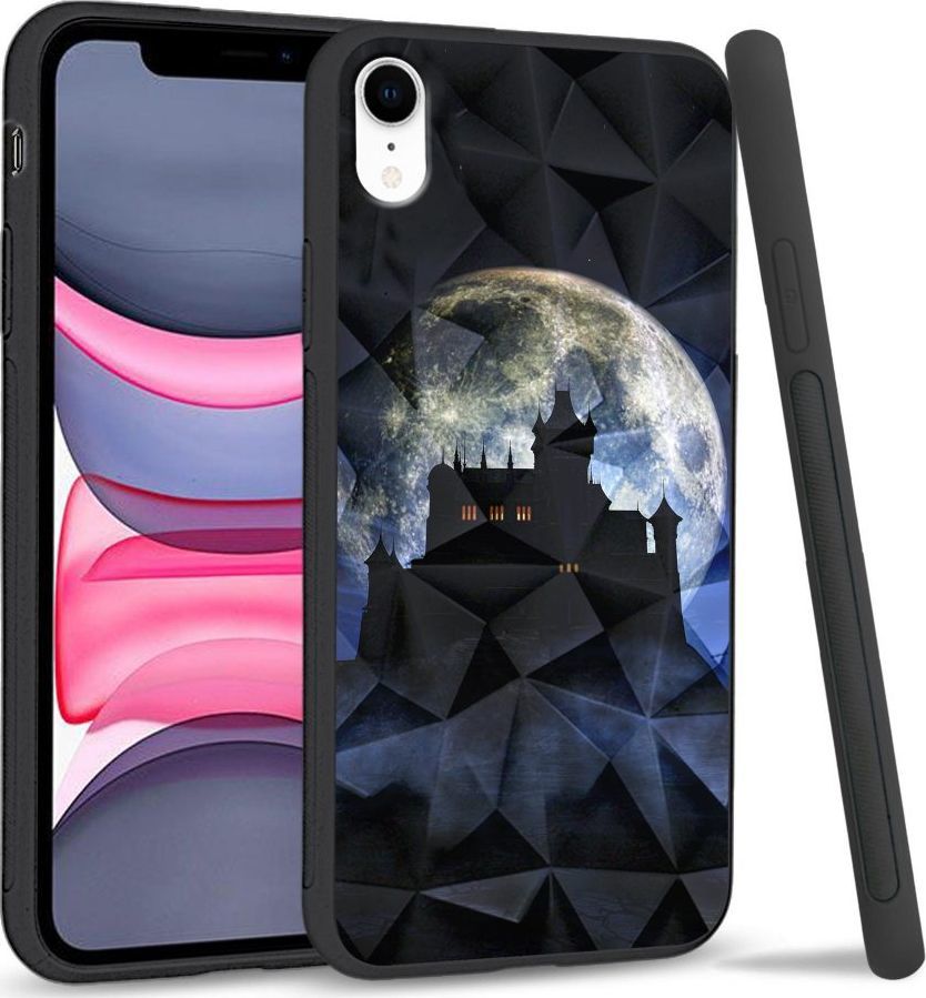 Super Fashion Etui na telefon Apple Iphone XR Crystal Case Moon castle 1