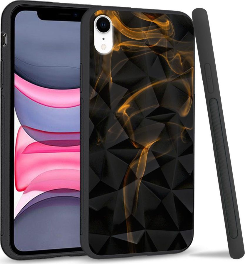 Super Fashion Etui na telefon Apple Iphone XR Crystal Case Orange smoke 1