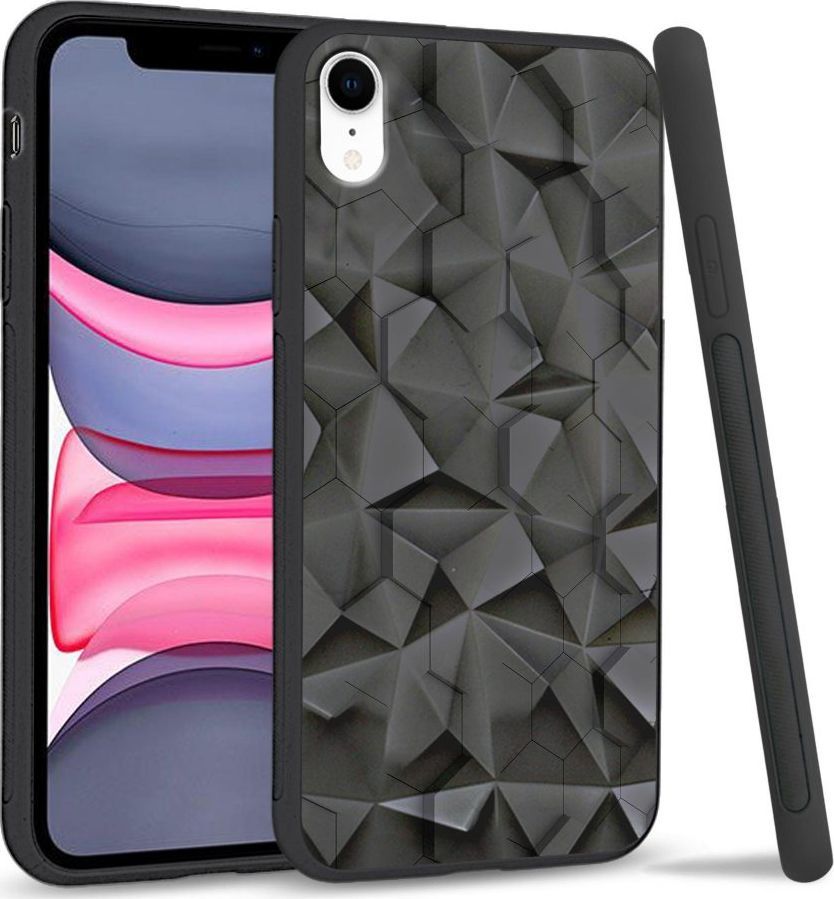Super Fashion Etui na telefon Apple Iphone XR Crystal Case Honeycomb Pattern 1