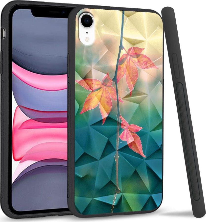 Super Fashion Etui na telefon Apple Iphone XR Crystal Case Autumn Leaves 1