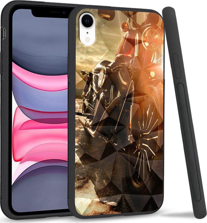 Super Fashion Etui na telefon Apple Iphone XR Crystal Case Harley Davidson 1