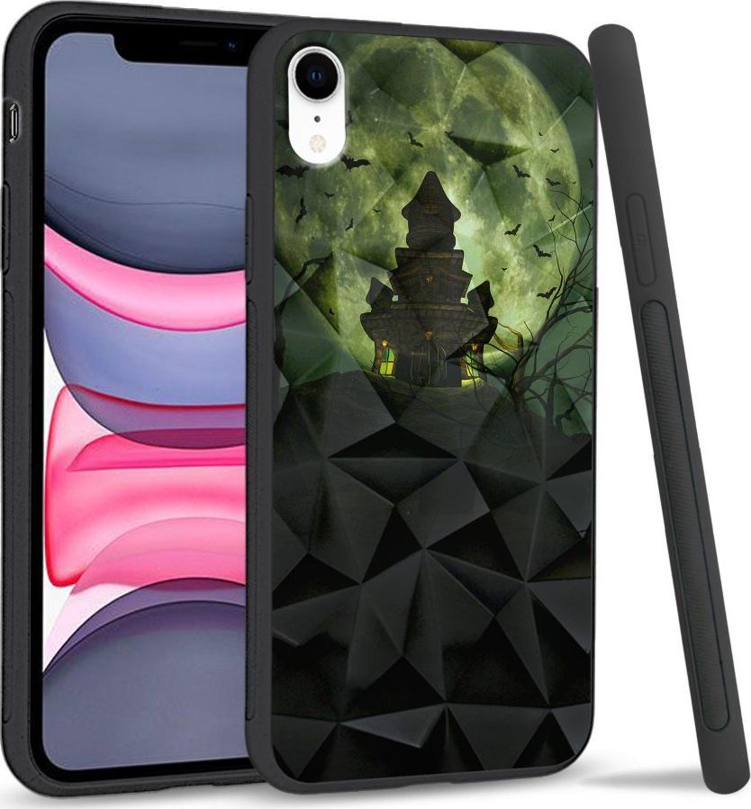 Super Fashion Etui na telefon Apple Iphone XR Crystal Case Spooky castle 1