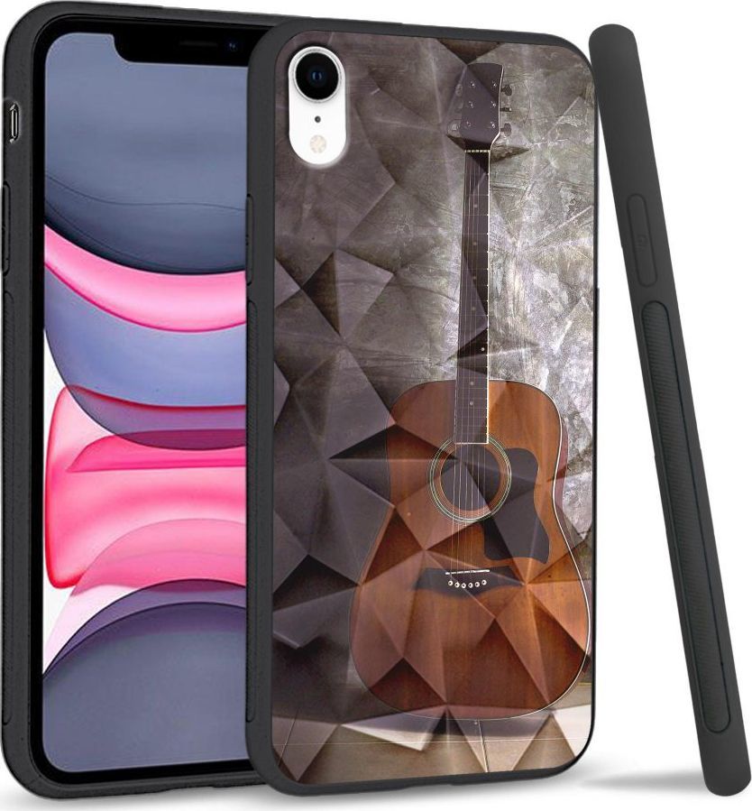 Super Fashion Etui na telefon Apple Iphone XR Crystal Case Guitar 1