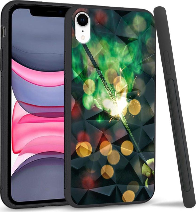 Super Fashion Etui na telefon Apple Iphone XR Crystal Case Firework 1