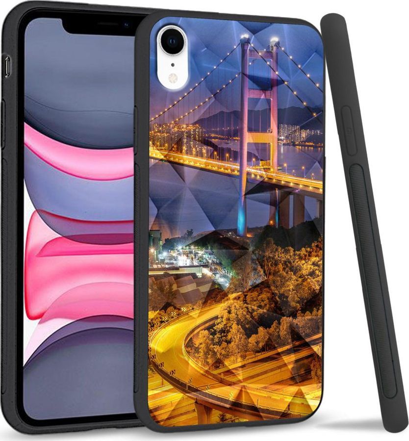 Super Fashion Etui na telefon Apple Iphone XR Crystal Case Bridges 1