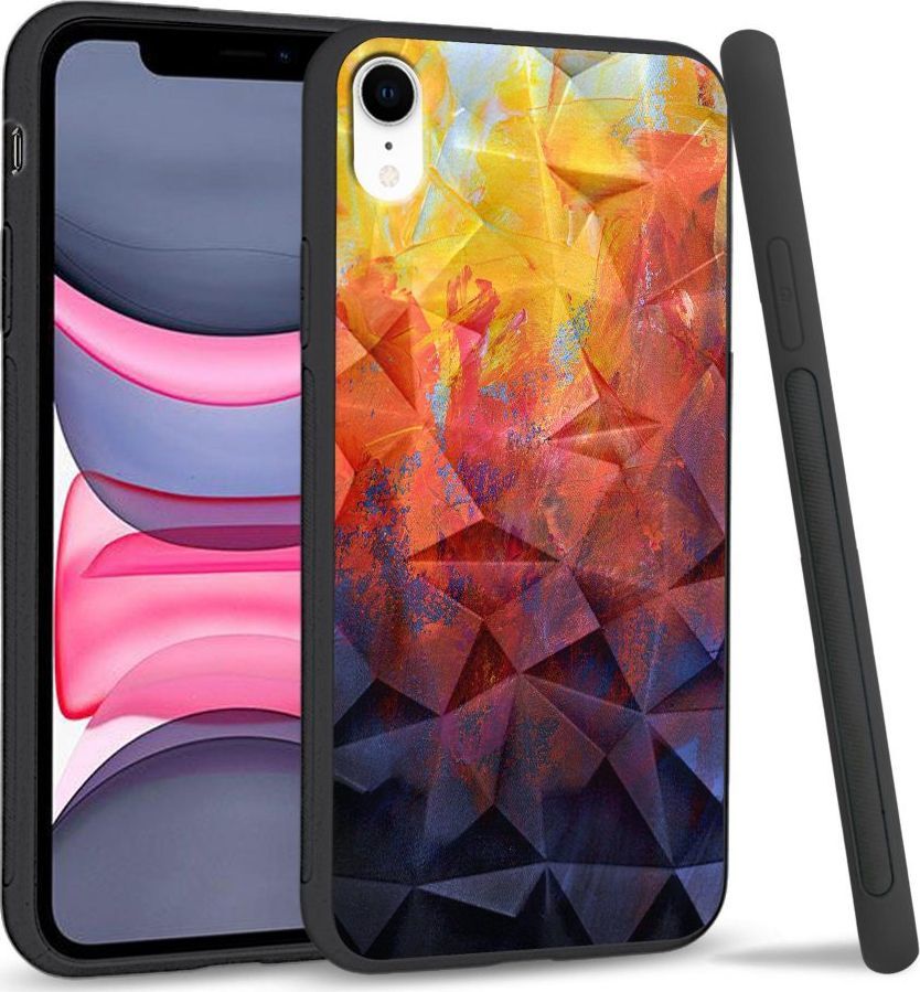 Super Fashion Etui na telefon Apple Iphone XR Crystal Case Pastel Painting 1