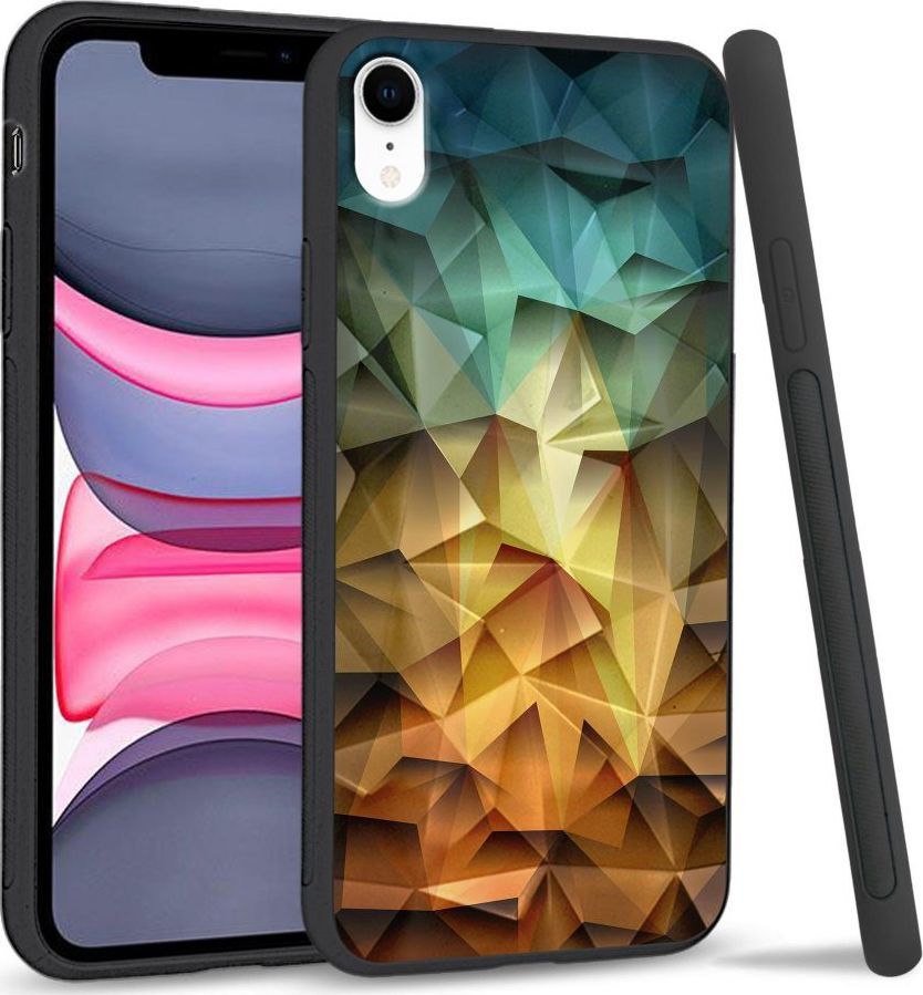 Super Fashion Etui na telefon Apple Iphone XR Crystal Case Polygonal 1