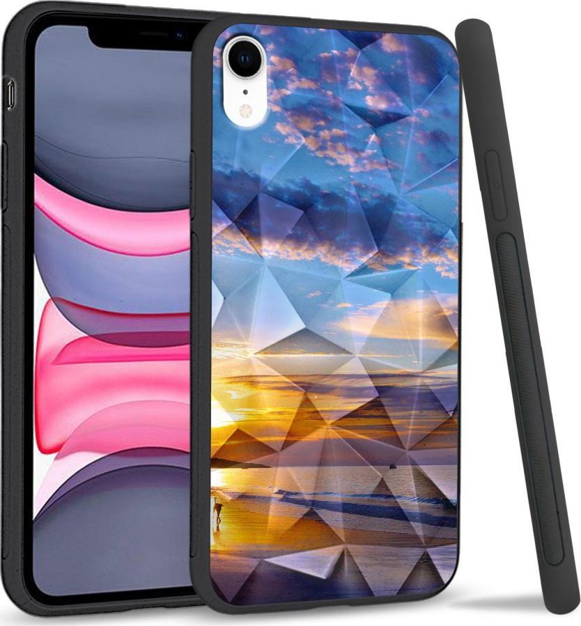Super Fashion Etui na telefon Apple Iphone XR Crystal Case Beach sky 1