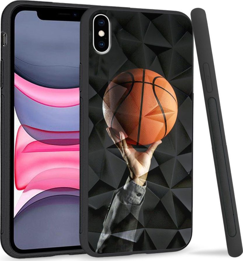 Super Fashion Etui na telefon Apple Iphone XS Max Crystal Case Basketball 1