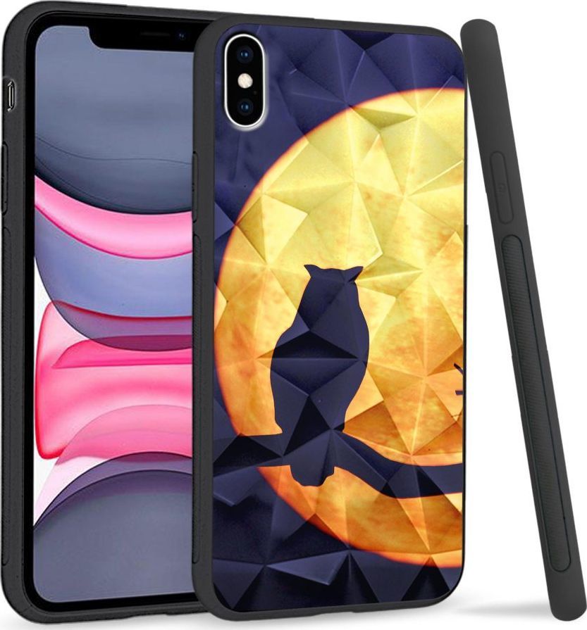 Super Fashion Etui na telefon Apple Iphone XS Max Crystal Case Night Owl 1