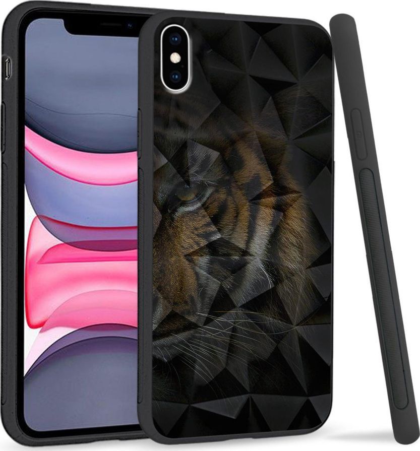 Super Fashion Etui na telefon Apple Iphone XS Max Crystal Case Tiger shadow 1