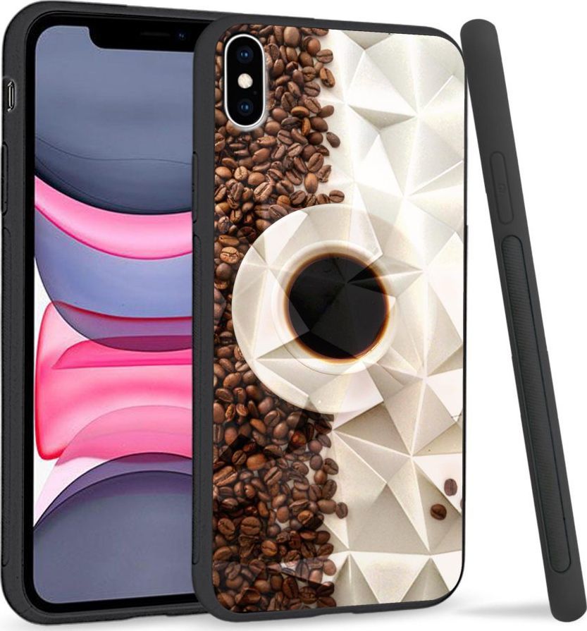 Super Fashion Etui na telefon Apple Iphone XS Max Crystal Case Coffee Cup 1