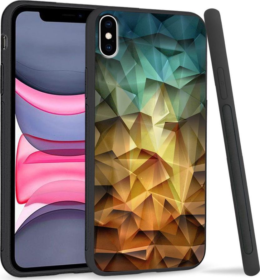 Super Fashion Etui na telefon Apple Iphone XS Max Crystal Case Polygonal 1