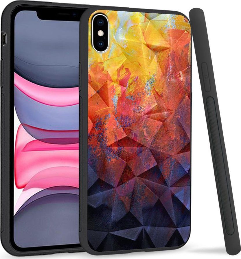 Super Fashion Etui na telefon Apple Iphone XS Max Crystal Case Pastel Painting 1