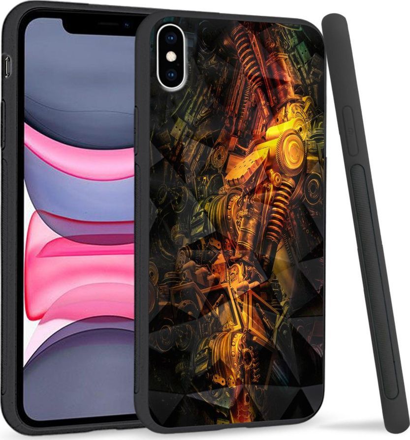 Super Fashion Etui na telefon Apple Iphone XS Max Crystal Case Machine world 1