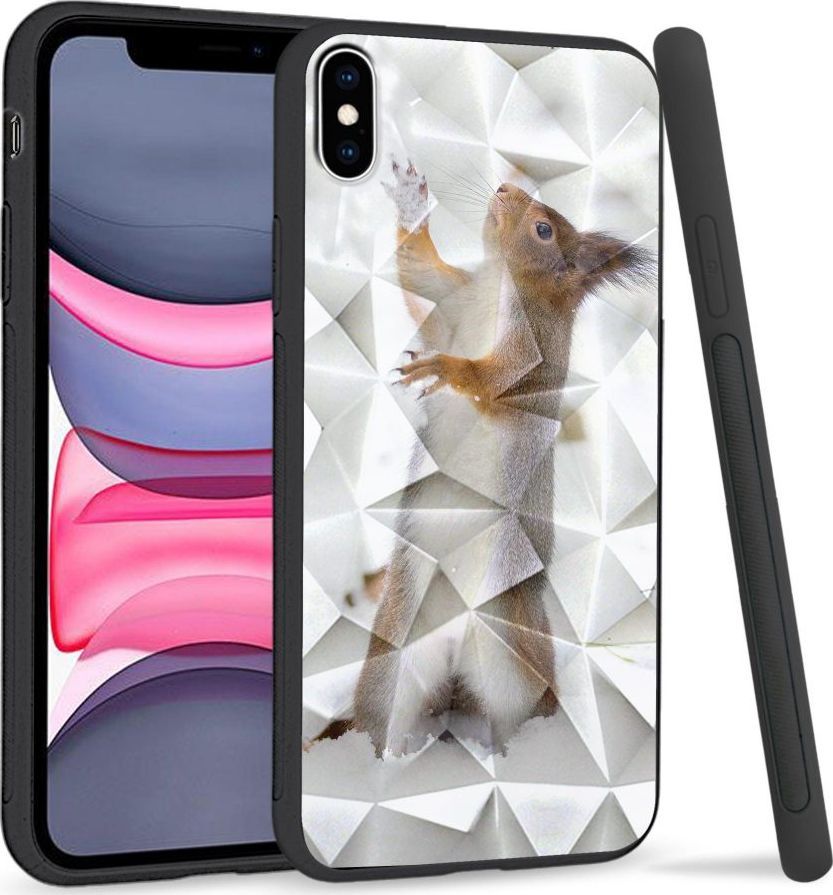 Super Fashion Etui na telefon Apple Iphone XS Max Crystal Case Snow squirrel 1