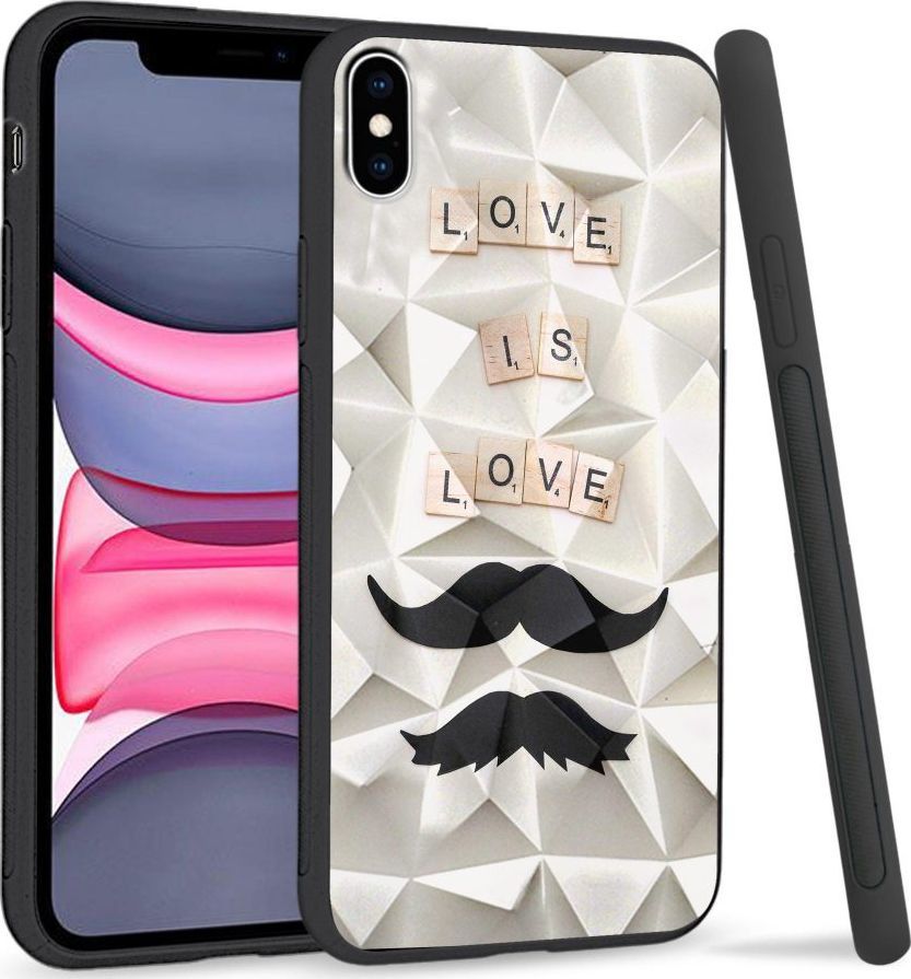 Super Fashion Etui na telefon Apple Iphone XS Max Crystal Case Love is love 1