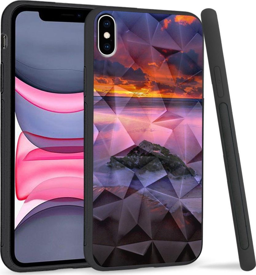 Super Fashion Etui na telefon Apple Iphone XS Max Crystal Case Sunset beach 1