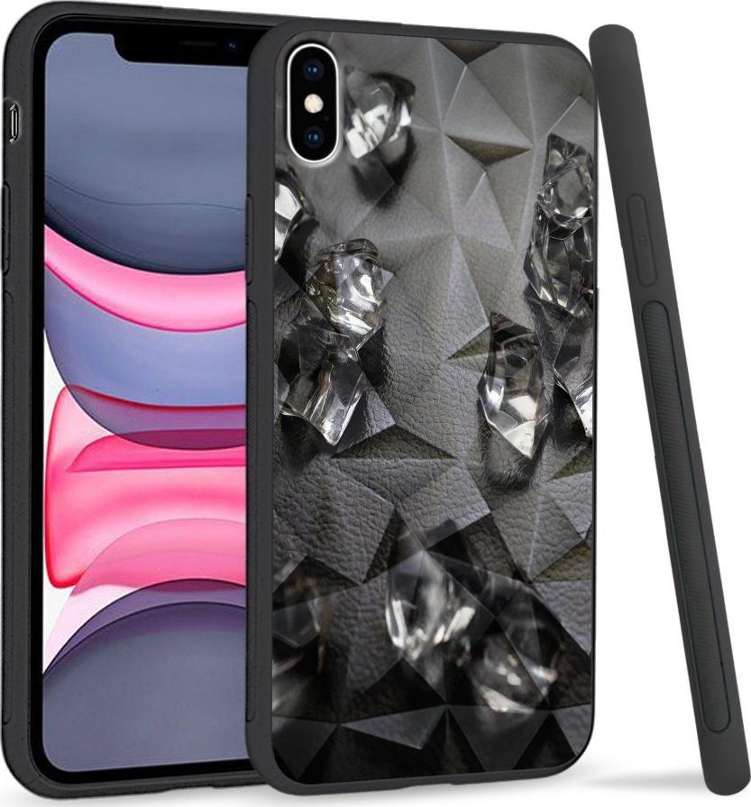 Super Fashion Etui na telefon Apple Iphone XS Max Crystal Case Glass Cube 1