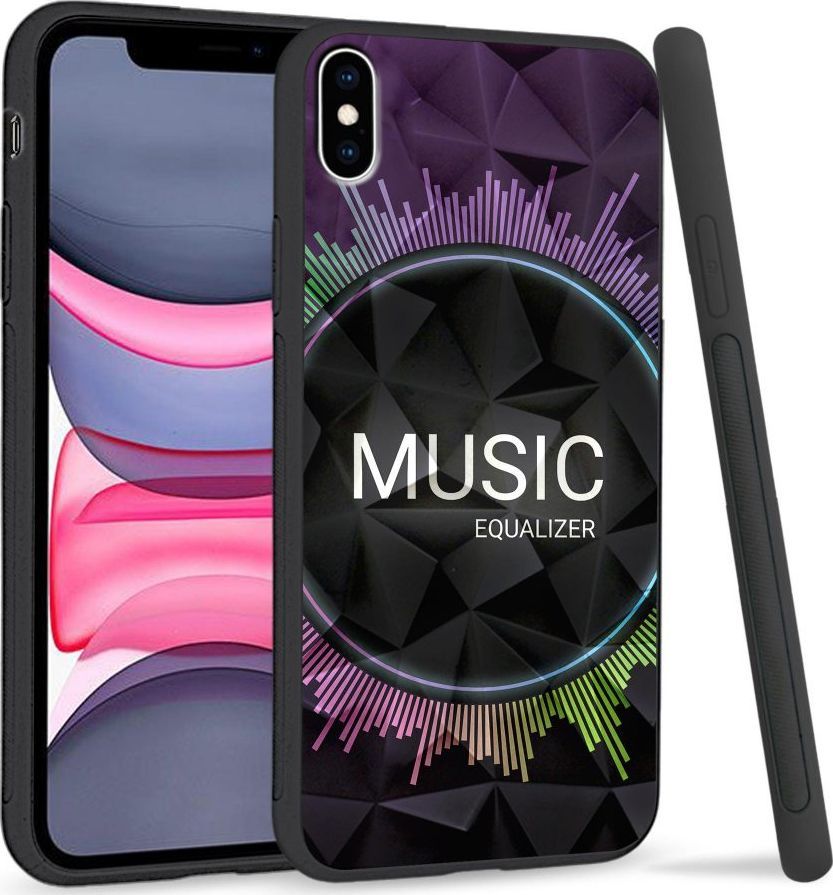 Super Fashion Etui na telefon Apple Iphone XS Max Crystal Case Music equalizer 1