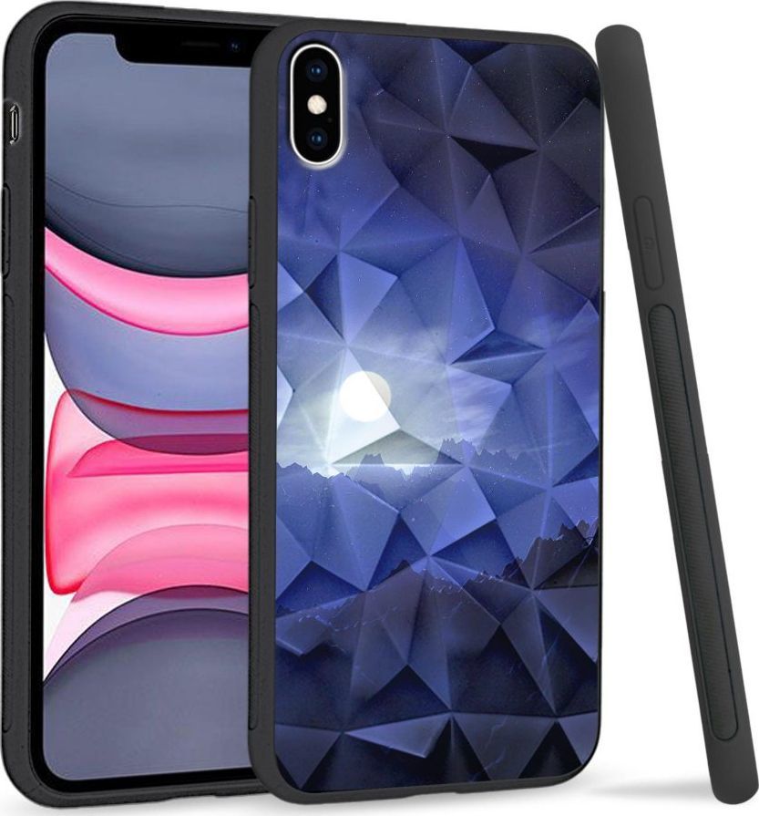 Super Fashion Etui na telefon Apple Iphone XS Max Crystal Case Blue night 1