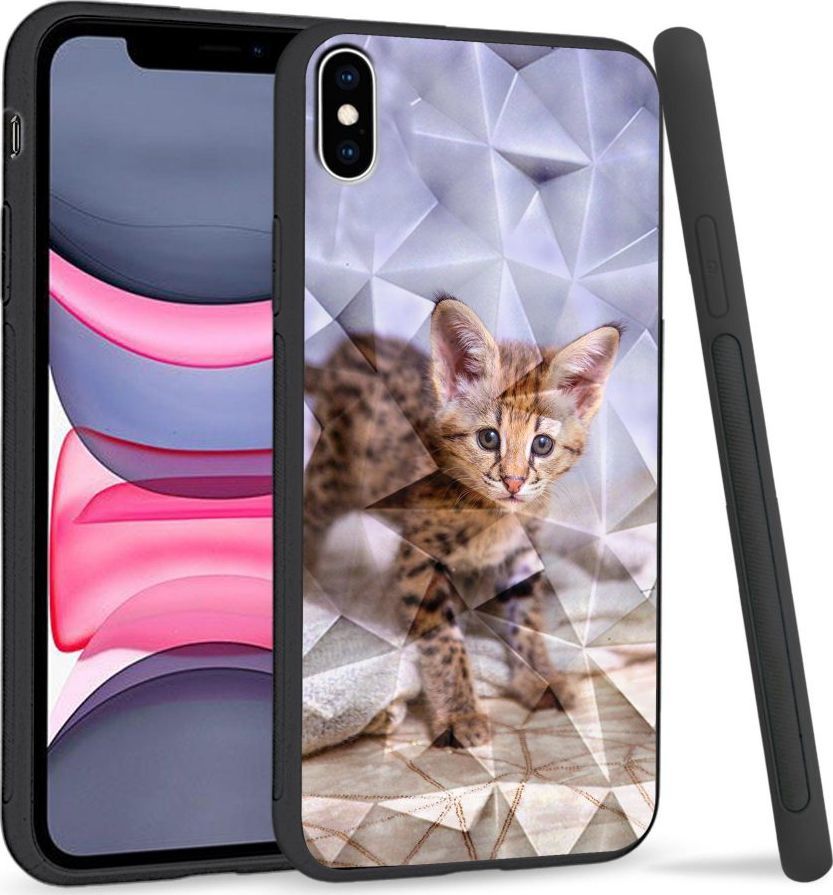 Super Fashion Etui na telefon Apple Iphone XS Max Crystal Case Baby kitty 1