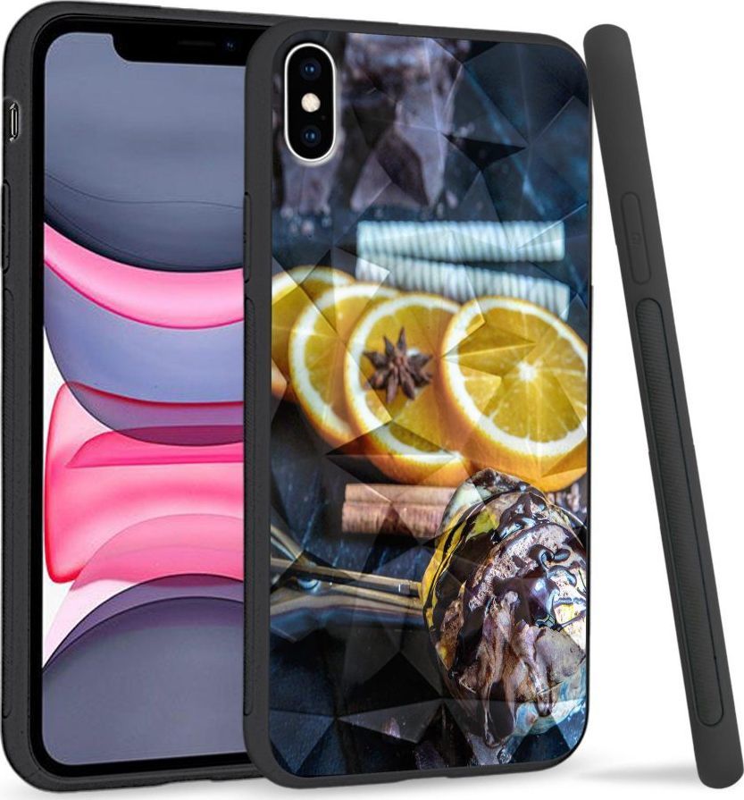 Super Fashion Etui na telefon Apple Iphone XS Max Crystal Case Choco lemon 1