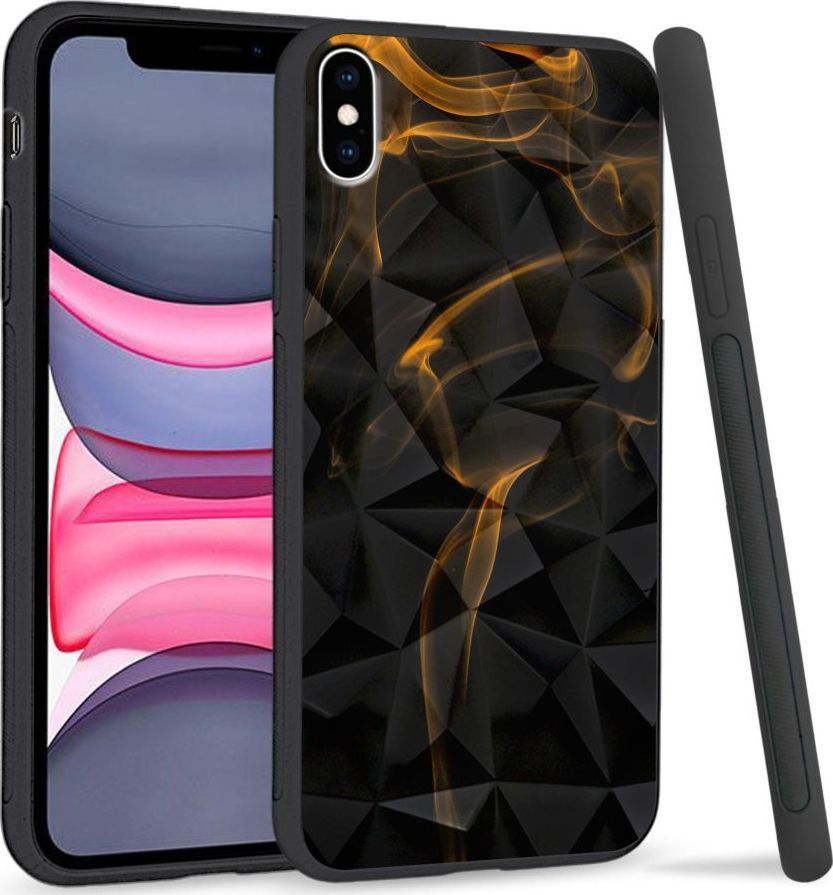 Super Fashion Etui na telefon Apple Iphone XS Max Crystal Case Orange smoke 1