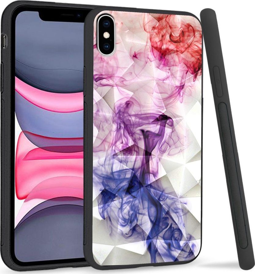 Super Fashion Etui na telefon Apple Iphone XS Max Crystal Case Smoke abstract 1