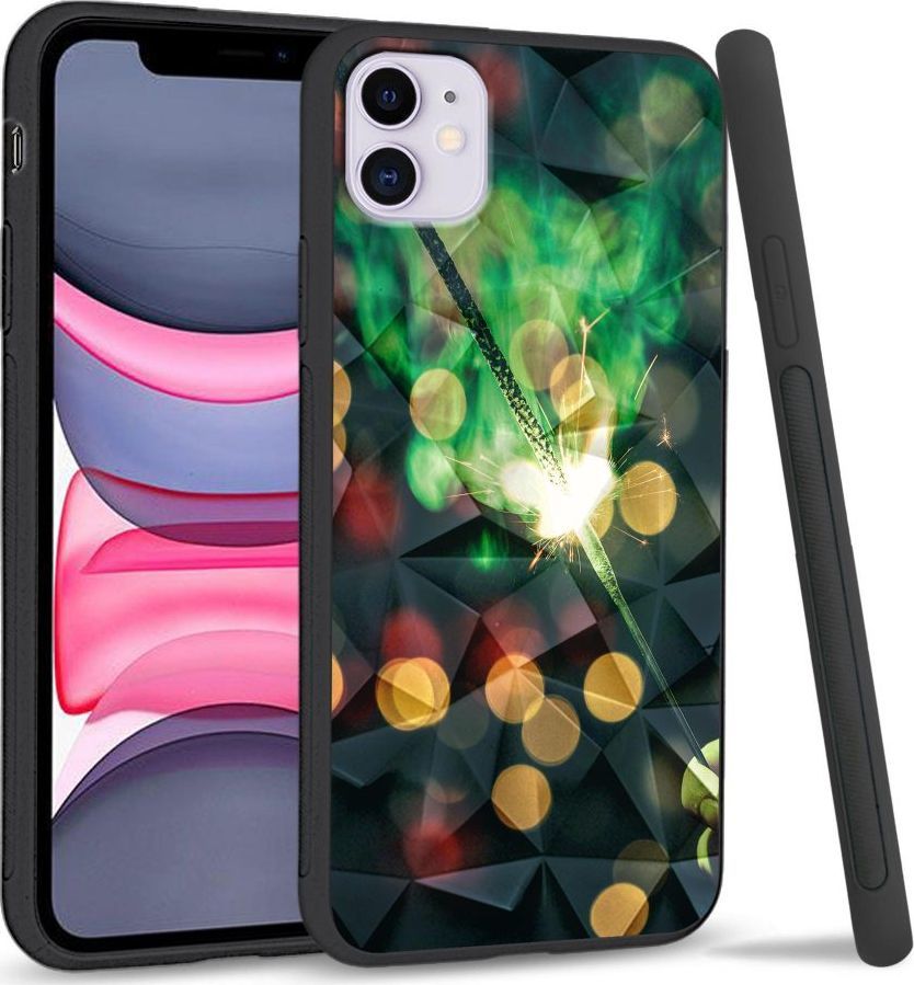 Super Fashion Etui na telefon Apple Iphone 11 Crystal Case Firework 1