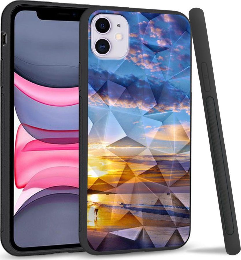 Super Fashion Etui na telefon Apple Iphone 11 Crystal Case Beach sky 1
