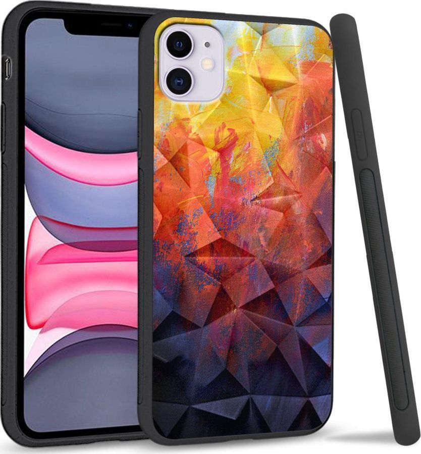 Super Fashion Etui na telefon Apple Iphone 11 Crystal Case Pastel Painting 1