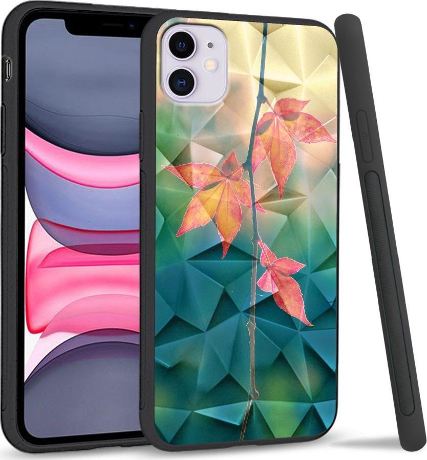 Super Fashion Etui na telefon Apple Iphone 11 Crystal Case Autumn Leaves 1