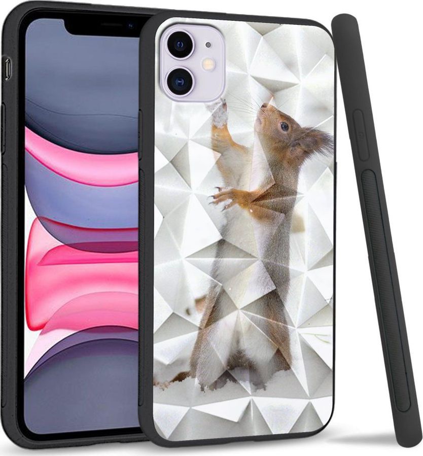 Super Fashion Etui na telefon Apple Iphone 11 Crystal Case Snow squirrel 1