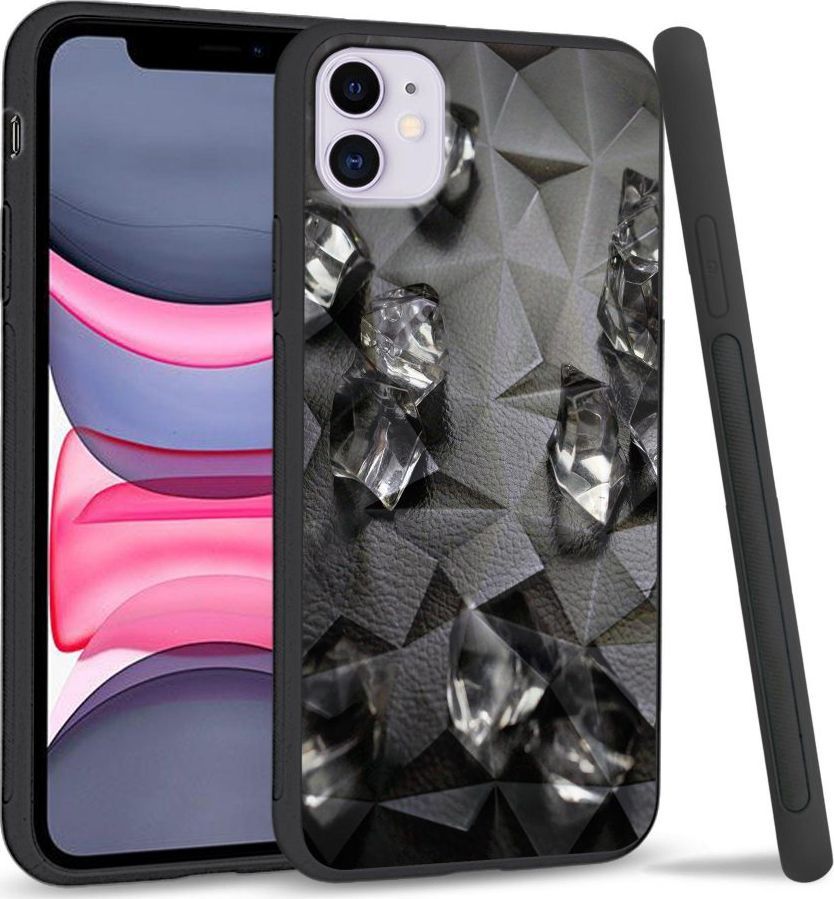 Super Fashion Etui na telefon Apple Iphone 11 Crystal Case Glass Cube 1