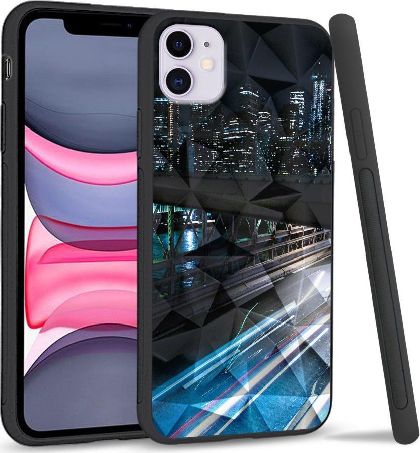 Super Fashion Etui na telefon Apple Iphone 11 Crystal Case Cityscape 1