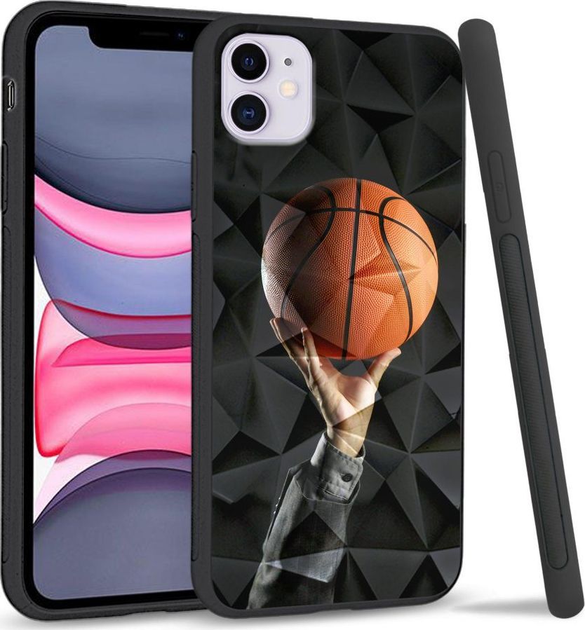 Super Fashion Etui na telefon Apple Iphone 11 Crystal Case Basketball 1