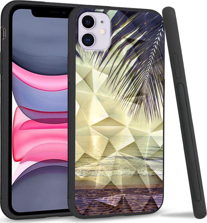 Super Fashion Etui na telefon Apple Iphone 11 Crystal Case Beach side 1