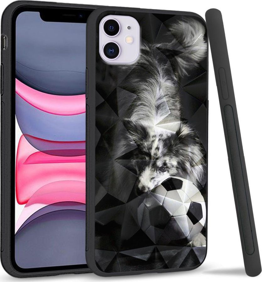 Super Fashion Etui na telefon Apple Iphone 11 Crystal Case Dog with ball 1