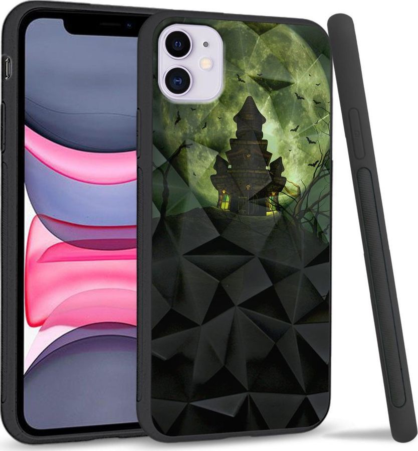 Super Fashion Etui na telefon Apple Iphone 11 Crystal Case Spooky castle 1