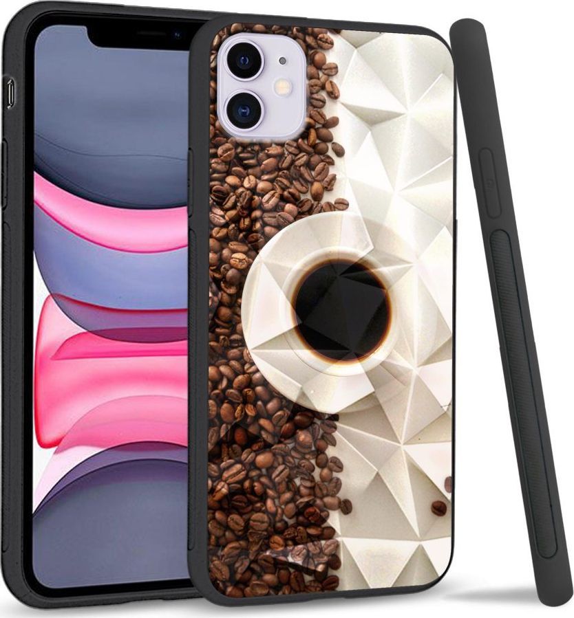 Super Fashion Etui na telefon Apple Iphone 11 Crystal Case Coffee Cup 1