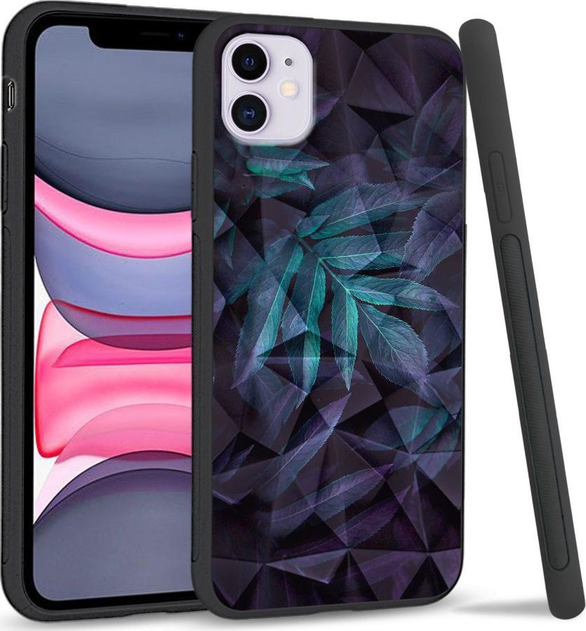 Super Fashion Etui na telefon Apple Iphone 11 Crystal Case Night leaves 1