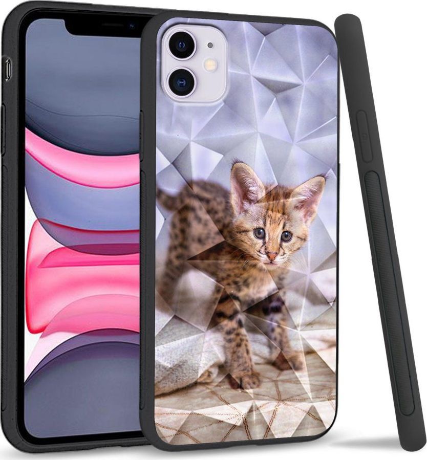 Super Fashion Etui na telefon Apple Iphone 11 Crystal Case Baby kitty 1
