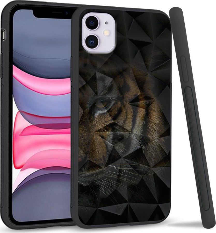 Super Fashion Etui na telefon Apple Iphone 11 Crystal Case Tiger shadow 1