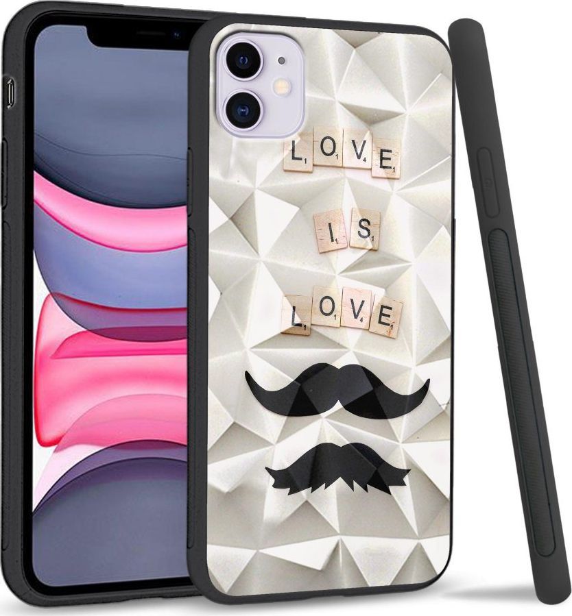 Super Fashion Etui na telefon Apple Iphone 11 Crystal Case Love is love 1