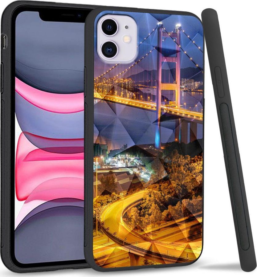 Super Fashion Etui na telefon Apple Iphone 11 Crystal Case Bridges 1