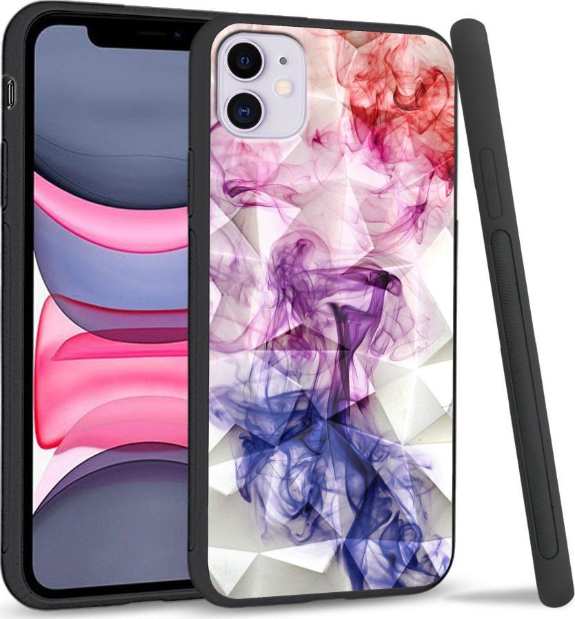 Super Fashion Etui na telefon Apple Iphone 11 Crystal Case Smoke abstract 1
