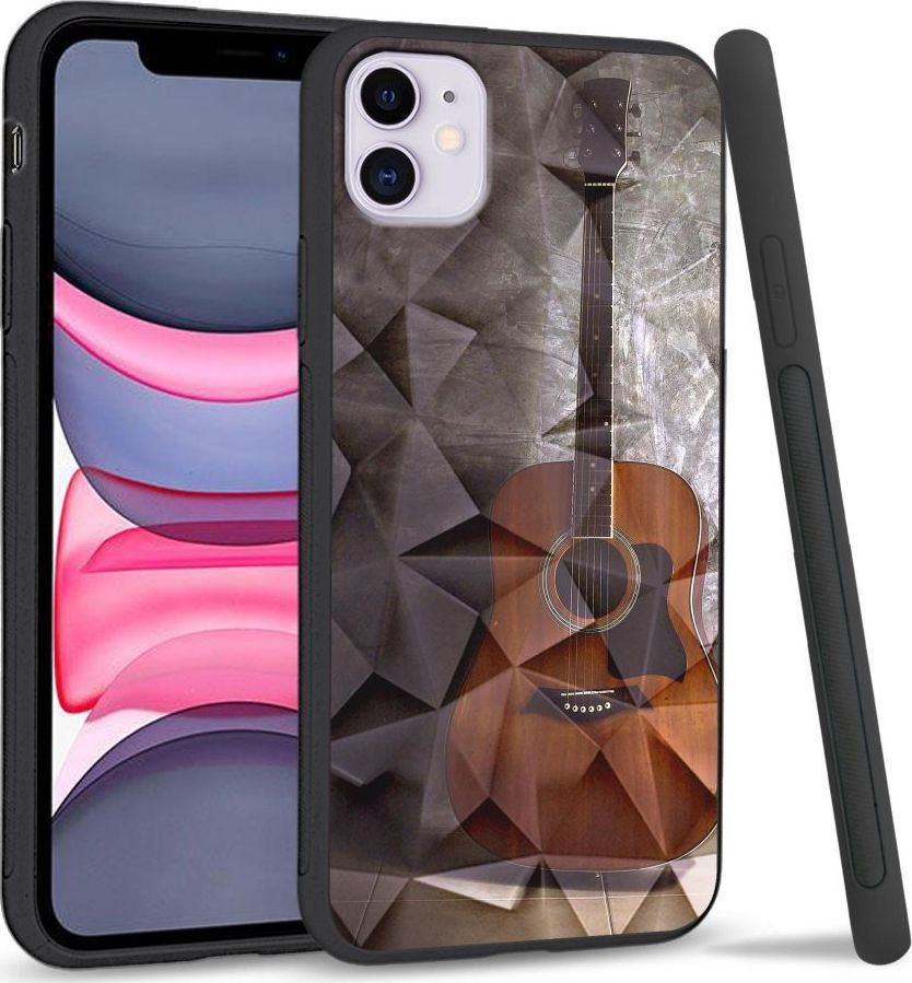 Super Fashion Etui na telefon Apple Iphone 11 Crystal Case Guitar 1