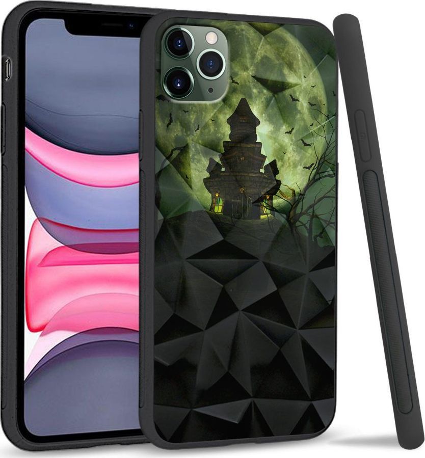Super Fashion Etui na telefon Apple Iphone 11 Pro Crystal Case Spooky castle 1