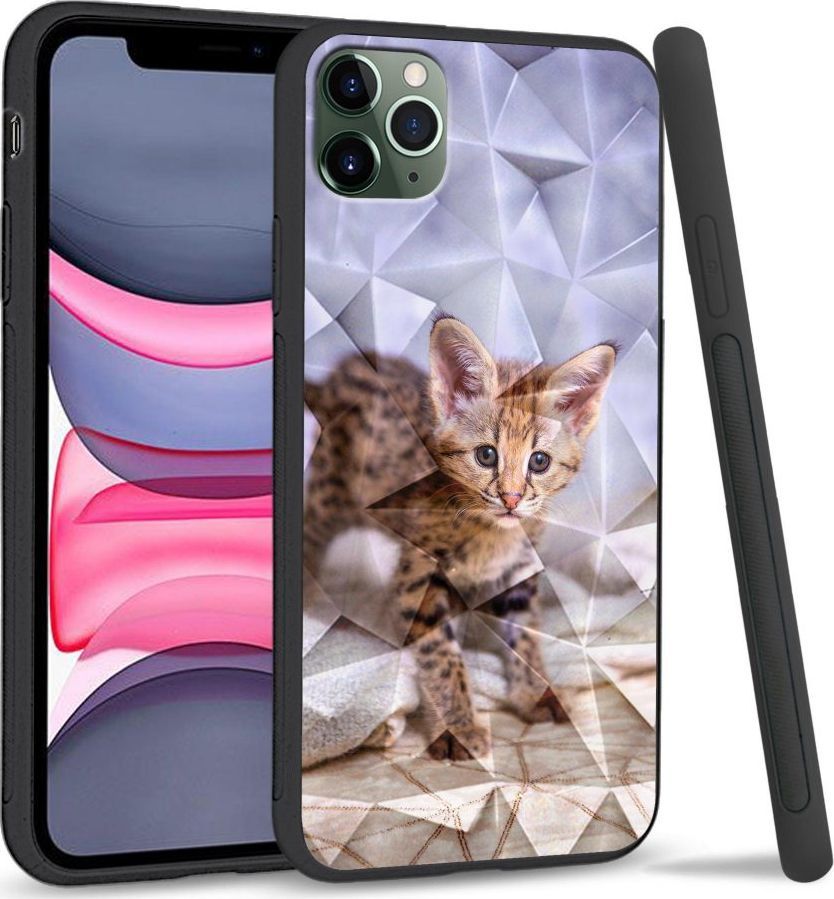 Super Fashion Etui na telefon Apple Iphone 11 Pro Crystal Case Baby kitty 1